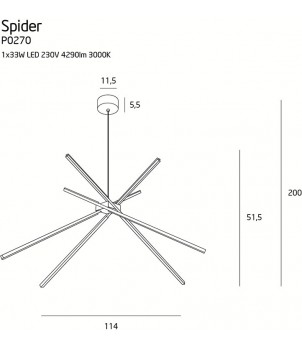 Lustra SPIDER P0270