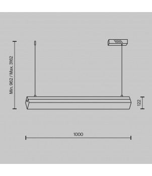 Lustra PETRA MOD250PL-L36BS3K