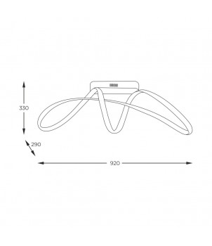 Plafoniera FERMI 20026C-GD