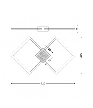 Plafoniera HEX RLX96474-1B