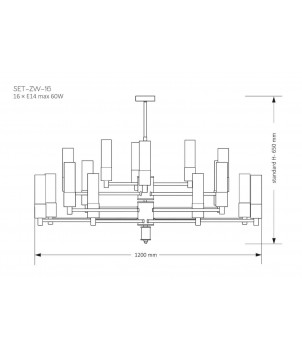 Candelabru SETI SET-ZW-16(Z)