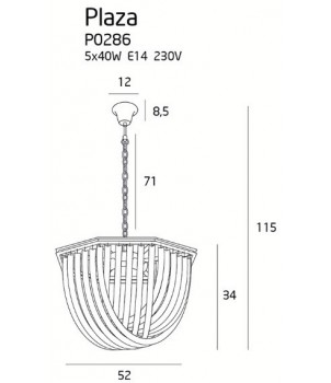 Lustra PLAZA P0286