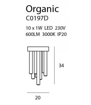 Plafoniera ORGANIC C0197D