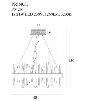 Candelabru PRINCE P0420