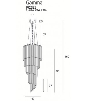 Candelabru GAMMA P0292