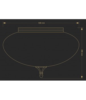 Plafoniera DECOR DEC-PLM-3(P)