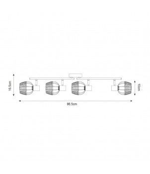 Plafoniera COPA R5022003-4TU2