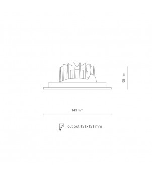 Spot Incastrat CL DIA LED 18W 3000K 8722