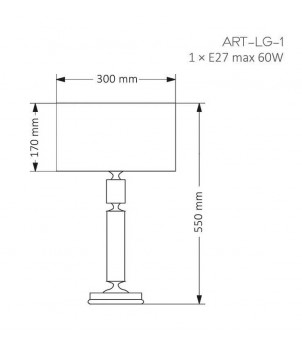 Veioza ARTU ART-LG-1(N)