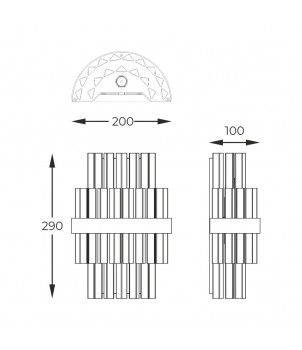 Aplica CONSTANTINOPLE W0567-02A-B52G