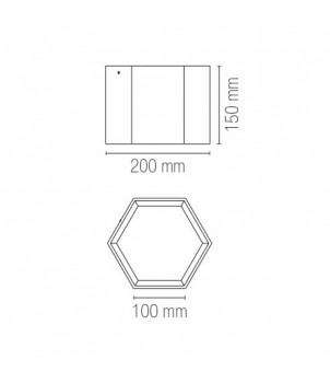 Plafoniera LED-VORTEX-PL1