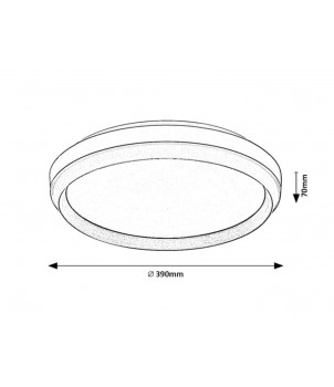 Plafoniera FONTANA 71159