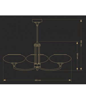 Candelabru DECOR DEC-ZW-3(P)