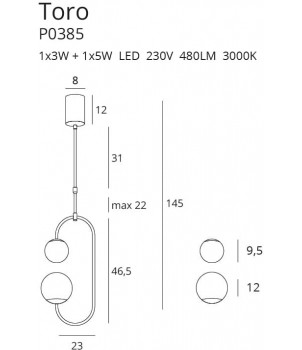 Lustra TORO P0385