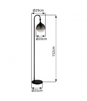 Lampadar DALTON 15885S