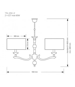 Candelabru TIVOLI TIV-ZW-2(N)